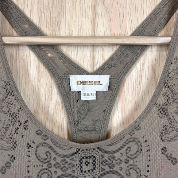 Diesel Distressed Racerback Tank Top - Picture 4 of 8